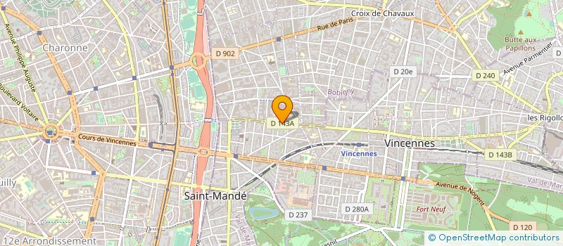 localisation de l'entreprise ARTISANS PARIS SUD à MONTREUIL