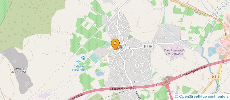 localisation de l'entreprise ARTISANS PLAQUISTES POUSSANAIS  POUSSAN