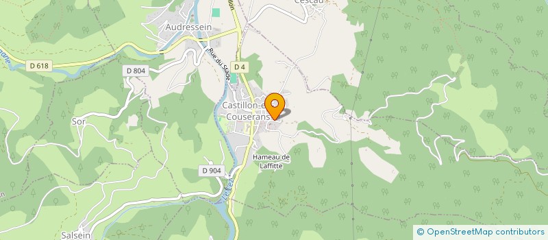 localisation de l'entreprise ARTISANS PRODUCTEURS ET ARTISTES DU CASTILONAIS ET DU COUSERANS à CASTILLON-EN-COUSERANS