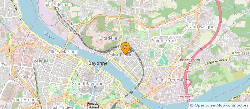 localisation de l'entreprise ARTISANS SHAPERS D'AQUITAINE à BAYONNE