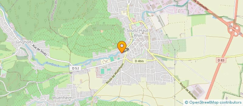 localisation de l'entreprise ARTISANS SPECIALISTES  SOULTZ-HAUT-RHIN