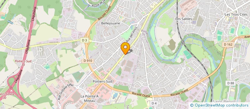 localisation de l'entreprise ARTISANS TAXIS DU GRAND POITIERS & PLUS  POITIERS