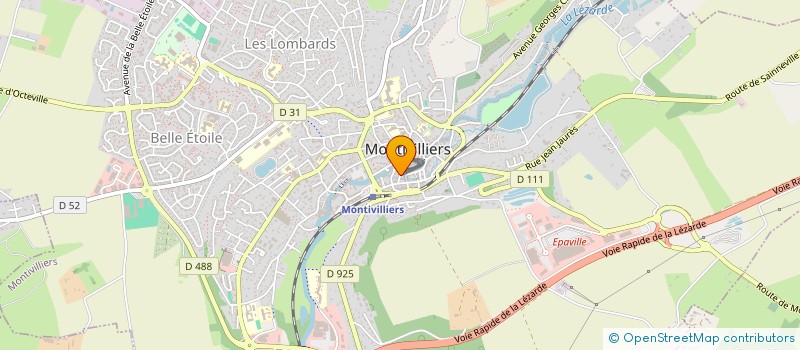 localisation de l'entreprise ARTISANS VERTS à MONTIVILLIERS