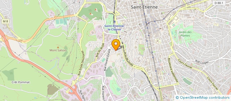 localisation de l'entreprise ARTISANT SERVICE SOUFFLAGE ISOLATION ACOUSTIQUE à SAINT-ETIENNE