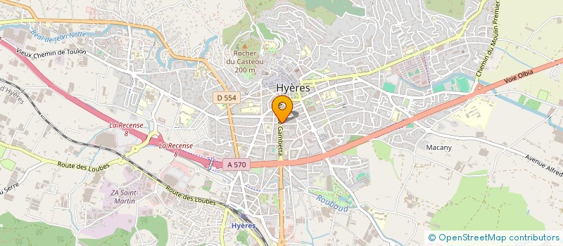 localisation de l'entreprise ARTISANTS ET COMMERCANTS DYNAMIQUES DU CENTRE VILLE DE HYERES à HYERES