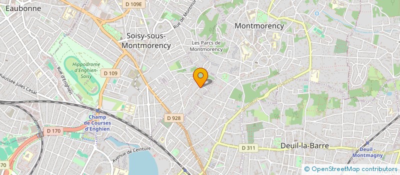 localisation de l'entreprise ARTISDECOR à SOISY-SOUS-MONTMORENCY