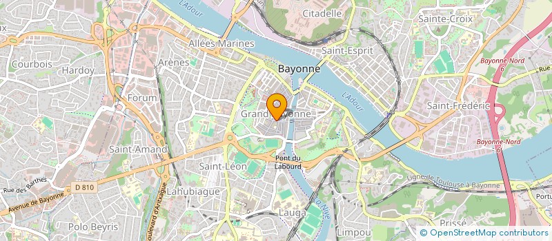localisation de l'entreprise ARTISERVICE SARL à BAYONNE