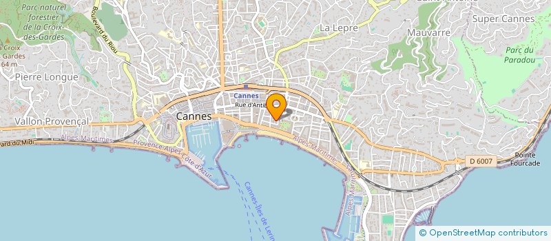 localisation de l'entreprise ARTISS à CANNES