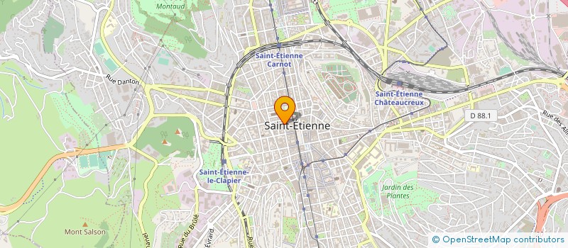 localisation de l'entreprise ARTISS DECORATION  SAINT-ETIENNE