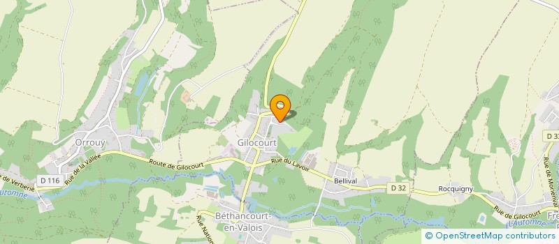 localisation de l'entreprise ARTISSIMO  GILOCOURT