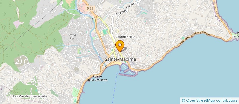 localisation de l'entreprise ARTISSIMO à SAINTE-MAXIME