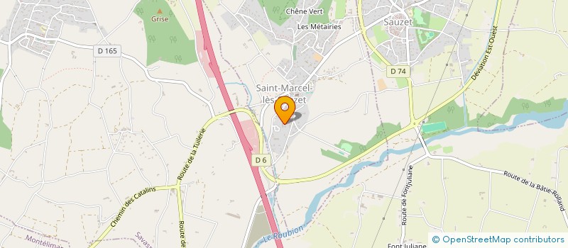 localisation de l'entreprise ARTIST'EVENTS  SAINT-MARCEL-LES-SAUZET