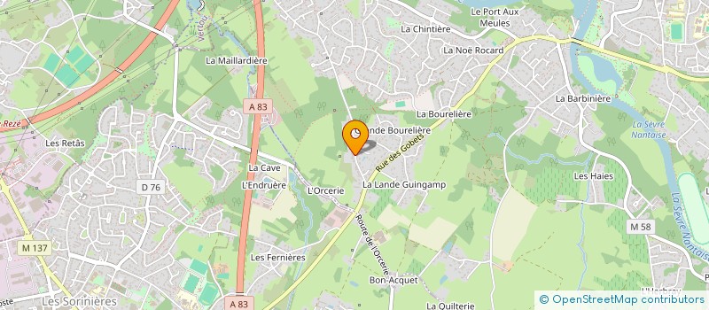 localisation de l'entreprise ARTIST TEAM à VERTOU