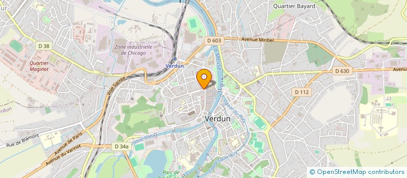 localisation de l'entreprise ARTISTE BARBER à VERDUN