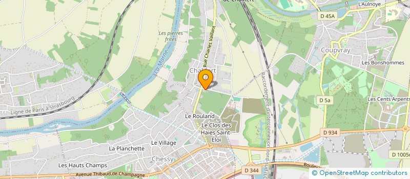 localisation de l'entreprise ARTISTE DU VAL BICHERET à MONTEVRAIN