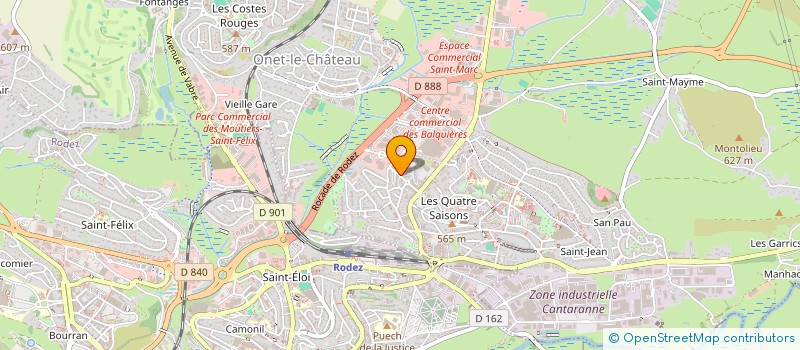 localisation de l'entreprise ARTISTE EN SCENE à ONET-LE-CHATEAU