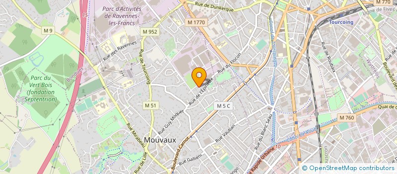 localisation de l'entreprise ARTISTE POINT BARRE à MOUVAUX