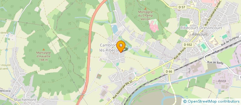 localisation de l'entreprise ARTISTES AMATEURS VALLEE DE L OISE à CAMBRONNE-LES-RIBECOURT