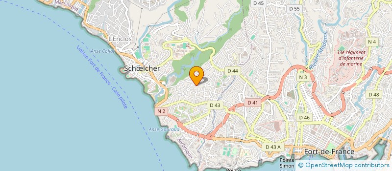 localisation de l'entreprise ARTISTES ANTILLAIS ASSOCIES  SCHLCHER