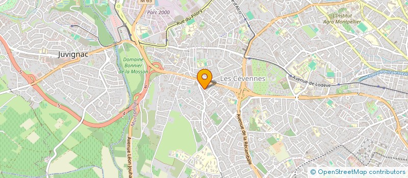 localisation de l'entreprise ARTISTES ASSOC RECH INNOV CIRQUE à MONTPELLIER