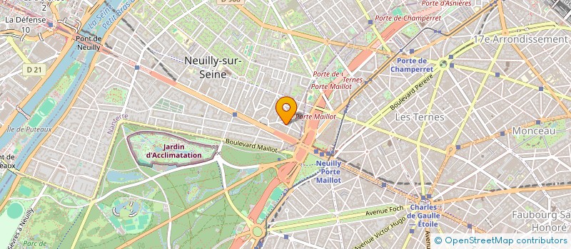 localisation de l'entreprise ARTISTES ASSOCIES à NEUILLY-SUR-SEINE