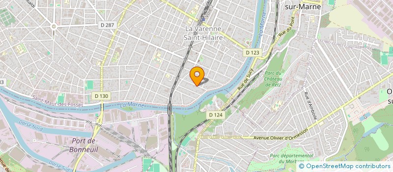 localisation de l'entreprise ARTISTES COURANTS D'ARTS  SAINT-MAUR-DES-FOSSES