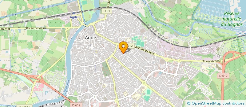 localisation de l'entreprise ARTISTES DEVELOPPEMENT 34  AGDE