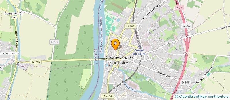 localisation de l'entreprise ARTISTES EN NIEVRE à COSNE-COURS-SUR-LOIRE