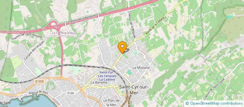 localisation de l'entreprise ARTISTES EN SCENE à SAINT-CYR-SUR-MER