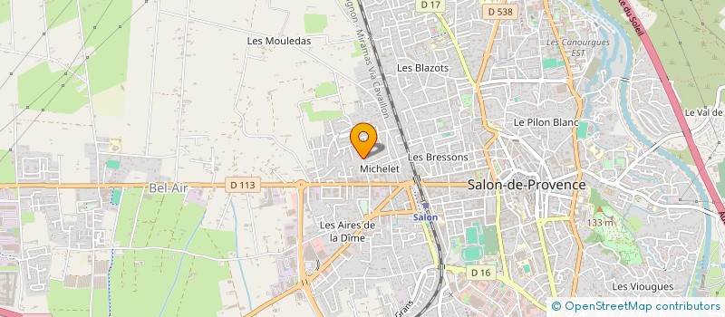localisation de l'entreprise ARTISTES EN SCENE PRODUCTION à SALON-DE-PROVENCE