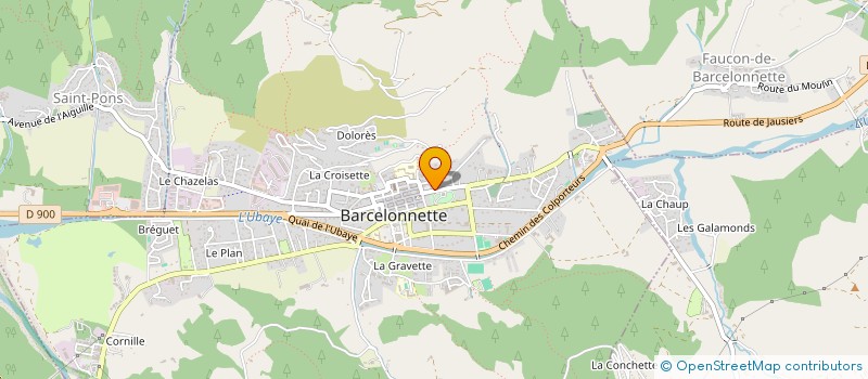 localisation de l'entreprise ARTISTES EN UBAYE  BARCELONNETTE