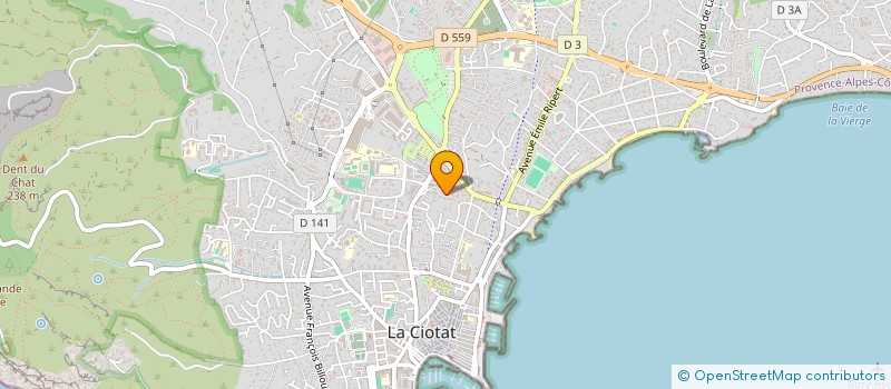 localisation de l'entreprise ARTISTES ET COMPAGNIES EN SCENE ET CAETERA  LA CIOTAT