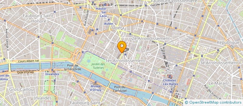 localisation de l'entreprise ARTISTES ET COMPAGNONS DE SAINT- HONORE à PARIS