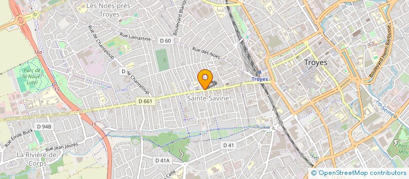 localisation de l'entreprise ARTISTES ET PEINTRES SAVINIENS  SAINTE SAVINE