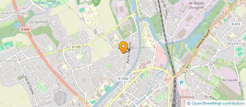 localisation de l'entreprise ARTISTES ET PODIUM à DOUAI