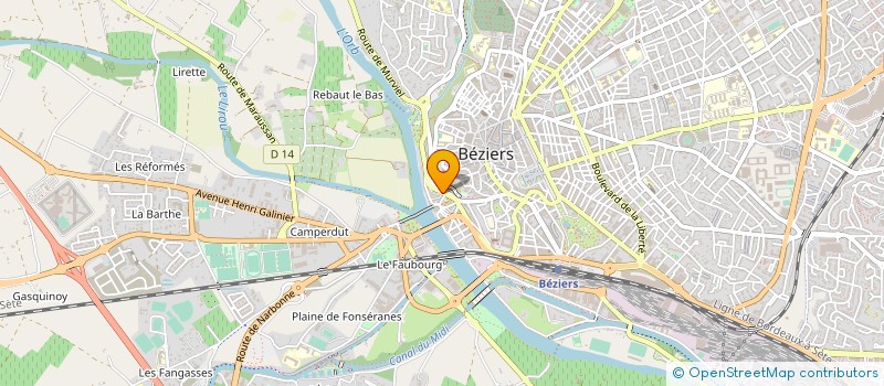 localisation de l'entreprise ARTISTES FRANCO RUSSES  BEZIERS