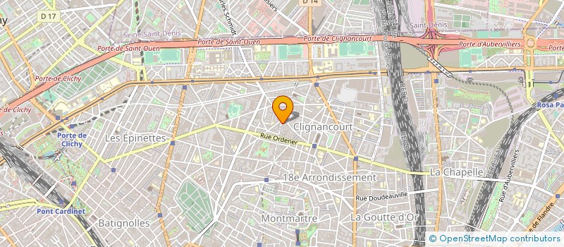 localisation de l'entreprise ARTISTES MIS EN RESAU  PARIS