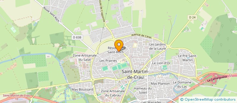 localisation de l'entreprise ARTISTES PEINTRES DE LA CRAU à SAINT MARTIN DE CRAU