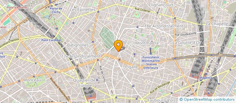 localisation de l'entreprise ARTISTES SANS FRONTIERE à PARIS