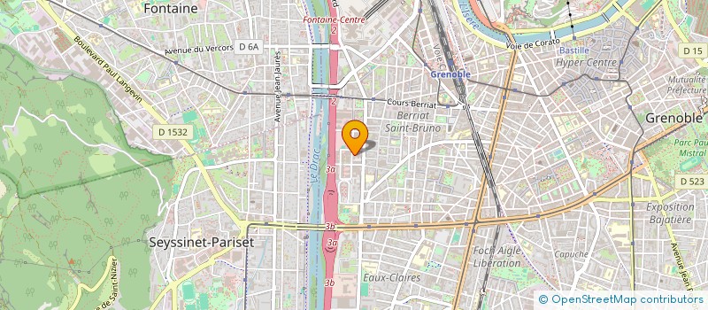 localisation de l'entreprise ARTISTES SYBARITES à GRENOBLE