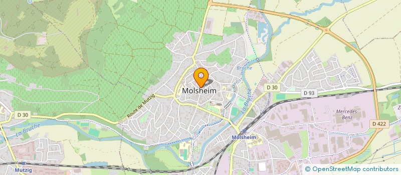 localisation de l'entreprise ARTISTES URBAINS  MOLSHEIM