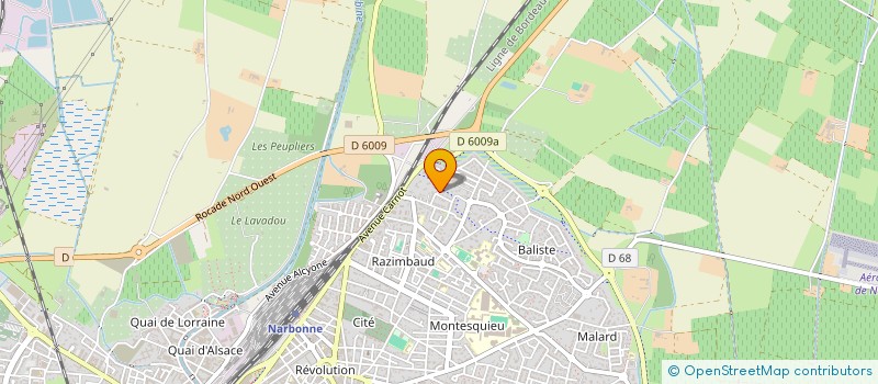 localisation de l'entreprise ARTISTHEAS  NARBONNE