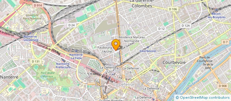 localisation de l'entreprise ARTISTIC CULTURA SHOW PARIS à COURBEVOIE