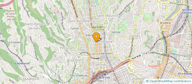 localisation de l'entreprise ARTISTIC RIVIERA à NICE