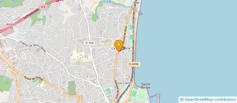 localisation de l'entreprise ARTISTICA CORP à ANTIBES