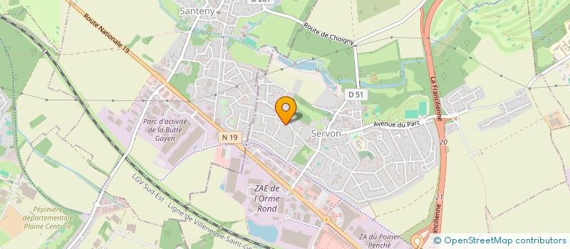 localisation de l'entreprise ARTISTICS PAINTS  SERVON