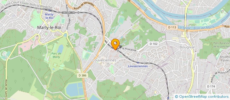 localisation de l'entreprise ARTISTIK BAZAAR à LOUVECIENNES