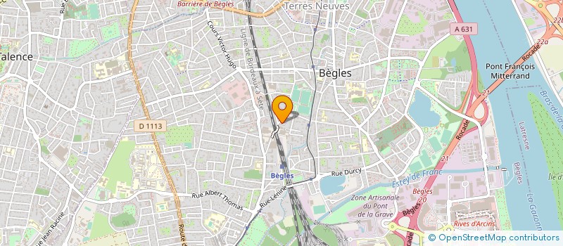 localisation de l'entreprise ARTISTIME AGENCY à BEGLES