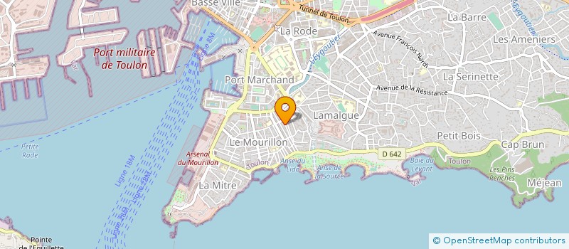 localisation de l'entreprise ARTISTIQUE à TOULON