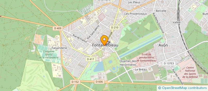 localisation de l'entreprise ARTISTIQUEMENT VOTRE 77  FONTAINEBLEAU